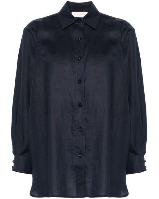 Zimmermann Blue Natura Classic-collar Shirt