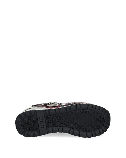 Liu Jo White Snake-Effect Sneakers
