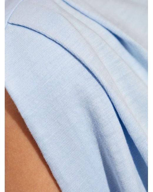 Rag & Bone Blue Gathered-detail Cotton Vest