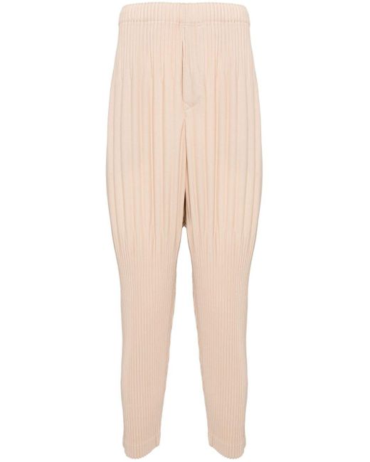 Homme Plissé Issey Miyake Natural Pleated Regular Trousers for men