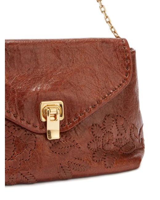 Ermanno Scervino Brown New Joy Embroidered Shoulder Bag