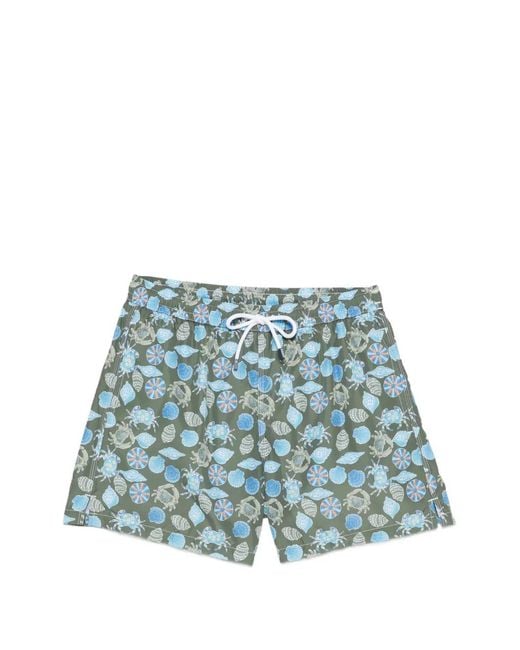 Bañador Estampado Fedeli de hombre de color Blue