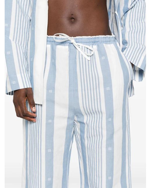 Givenchy Blue 4G Stripes Trousers