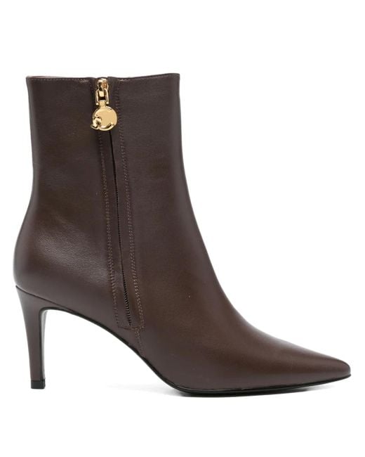 Coccinelle Brown Zip-Detail Boots