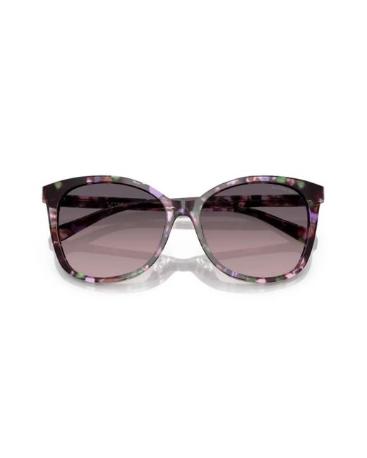COACH Brown Abstract-Pattern Sunglasses