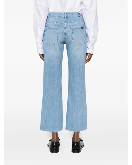 7 For All Mankind Blue Calie Five-Pockets Jeans