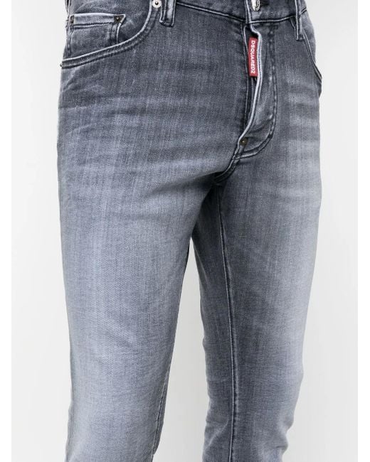 DSquared² Blue Faded Skinny Jeans for men