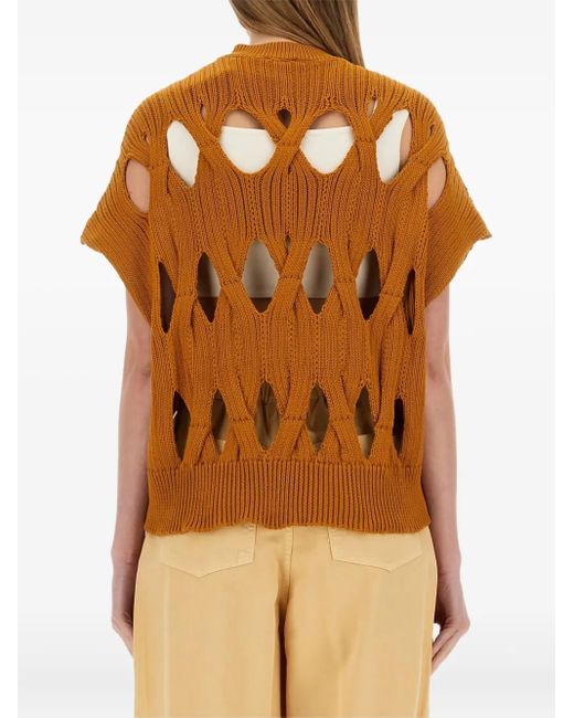 Jersey de punto de ochos Alysi de color Brown