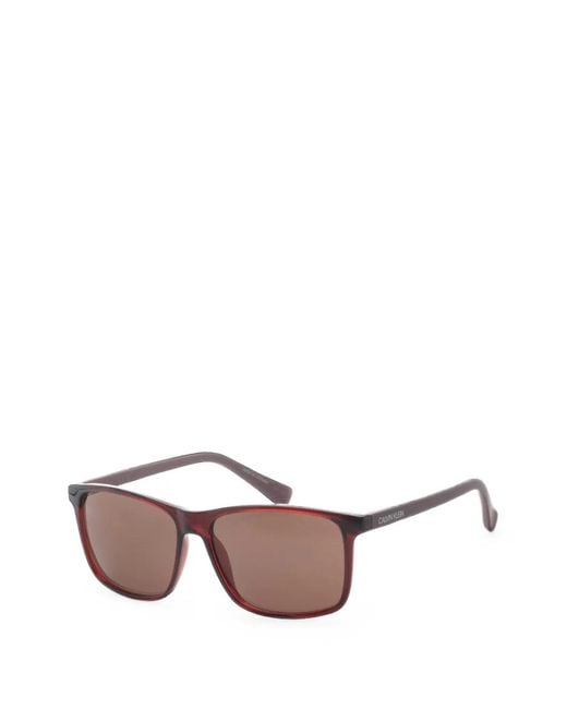 Calvin Klein Pink Rectangle-Frame Sunglasses for men
