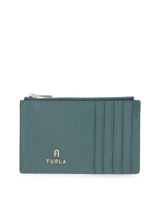 Furla Blue Medium Camelia Cardholder