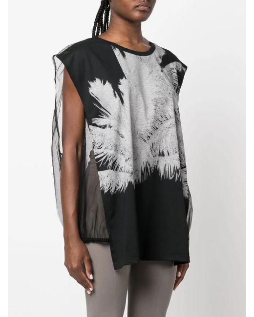 N°21 Black Graphic-Print Top