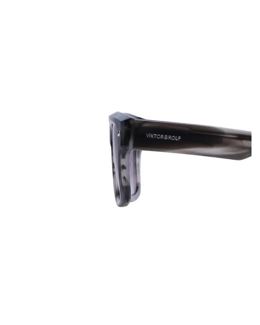 Viktor & Rolf Purple Logo-Detail Sunglasses