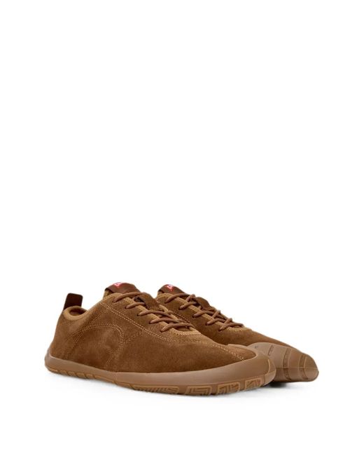 Camper Brown Peu Path+ Suede Sneakers for men