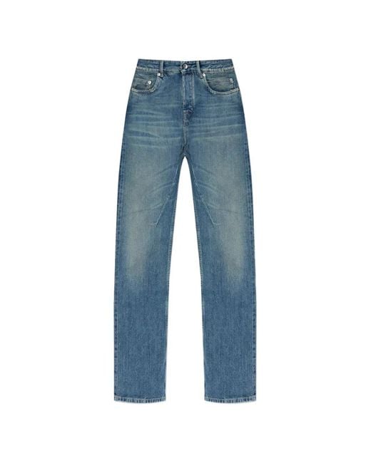 Rick Owens Blue Jean Fog Cut À Ceinture for men