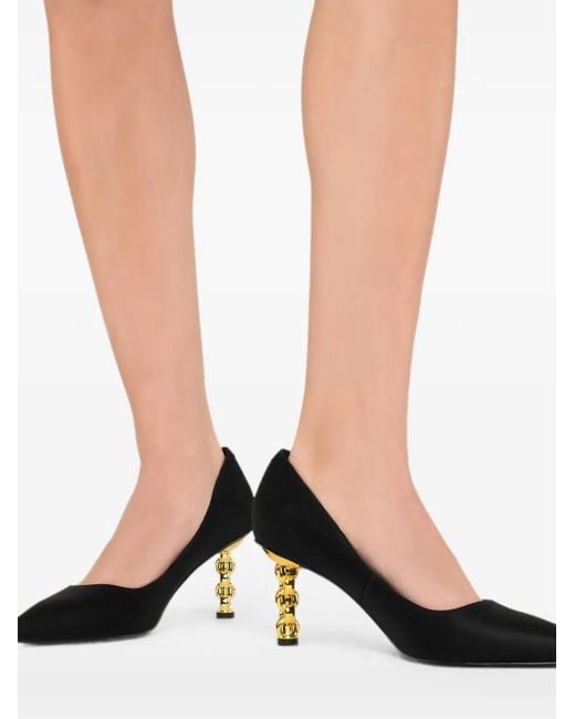 Kat Maconie Black Escarpins À Talon Sculpté Et Bout Pointu