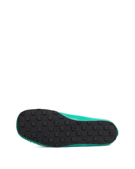 Marni Green Brushed Loafers for men
