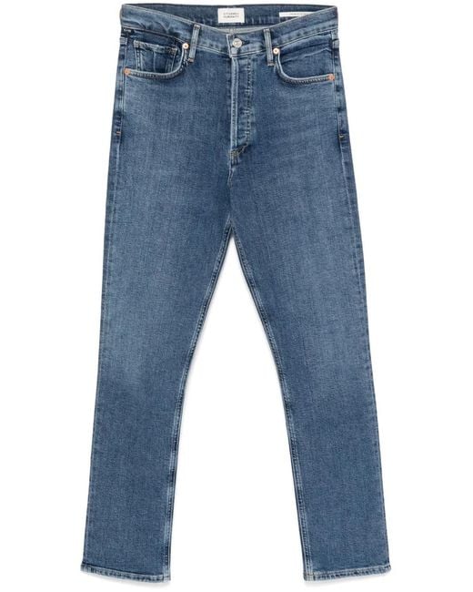 Citizens of Humanity Blue Mid-Rise Skinny Jeans