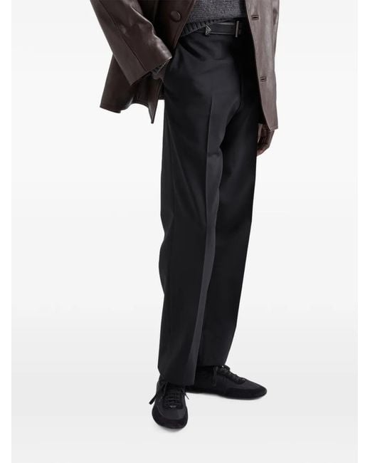Prada Black Mohair Wool Pants