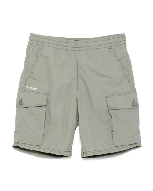 Chocoolate Gray Logo Cargo Shorts for men