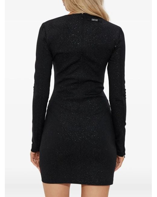 Versace Jeans Couture Black Square-Neck Mini Dress