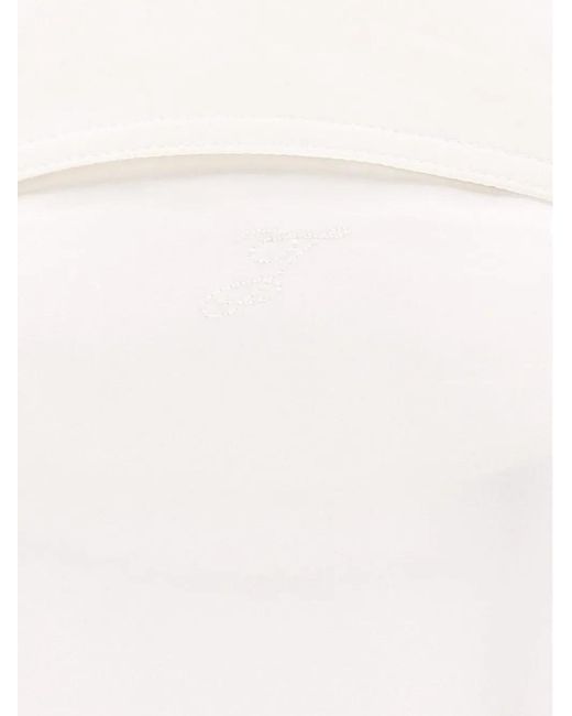 Jacquemus White Logo-Embroidered Cotton Shirt