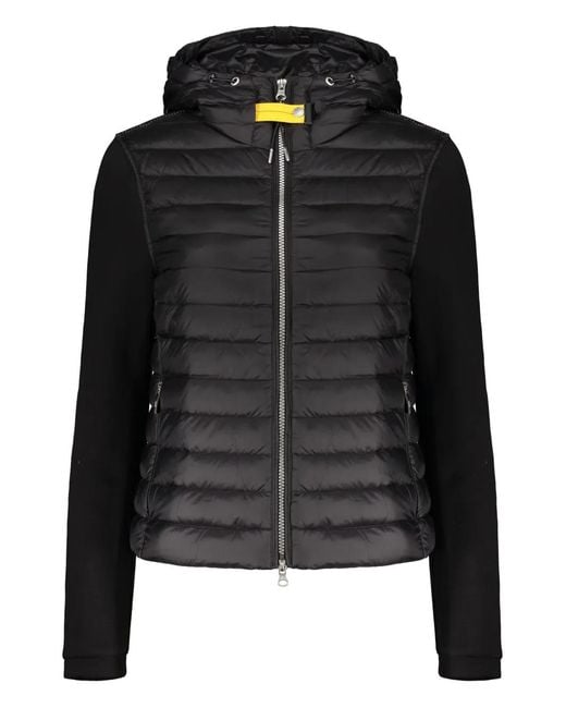 Parajumpers Black Hooded Padded Jacket