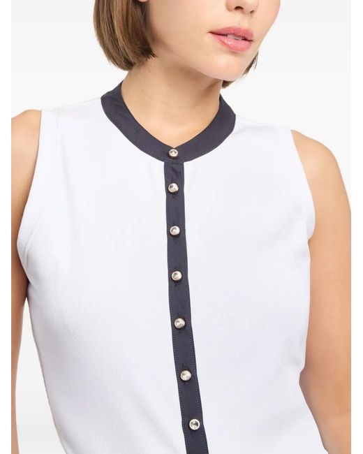 Cinq À Sept White Beverly Buttoned Shirt