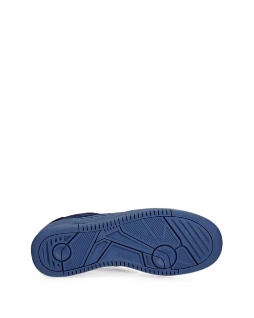 Polo Ralph Lauren Blue Baskets Master Ct Rib À Logo Brodé En Daim for men