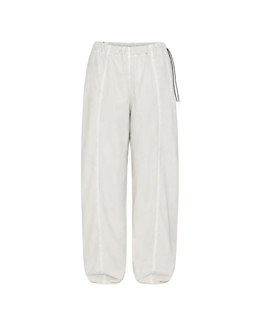 Haikure White Angel Drawstring Track Pants