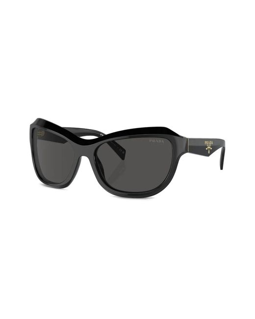 Prada Black Pr A27S Oversize-Frame Sunglasses