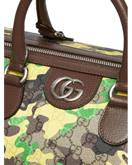 Gucci Green Gg Camouflage Luggage for men