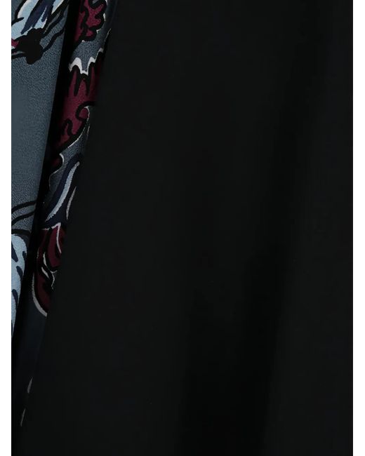 Vestido con motivo floral Prada de color Black