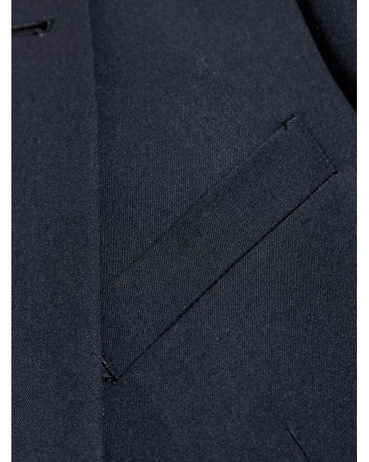 メンズ Giorgio Armani ウールブレンド スーツ Blue