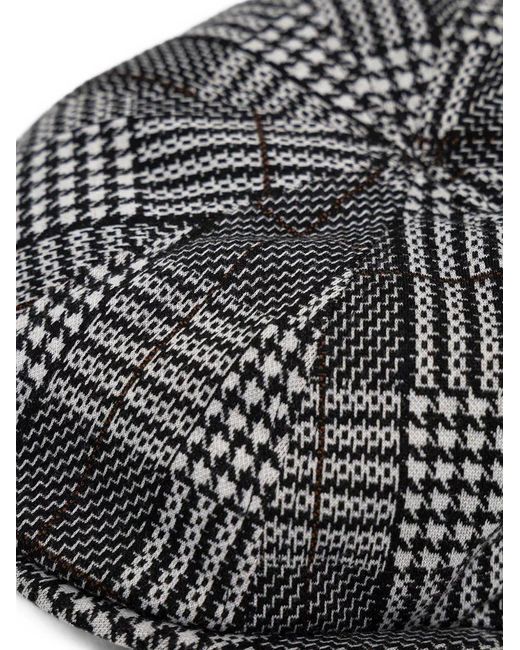 Kangol Gray Plaid Flat Cap