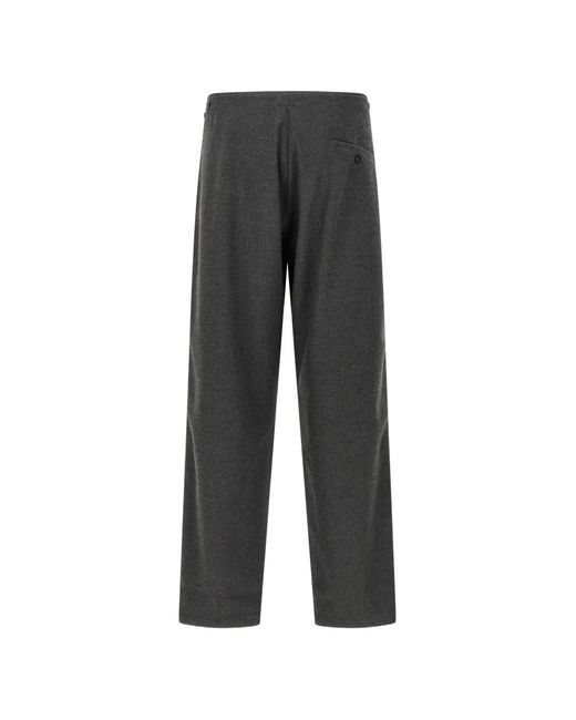 Cellar Door Gray Button Trousers for men
