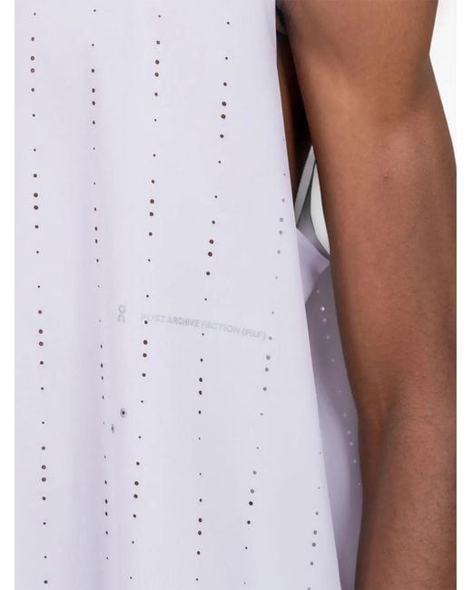 On Shoes Purple X Paf Zero Perforated Vest