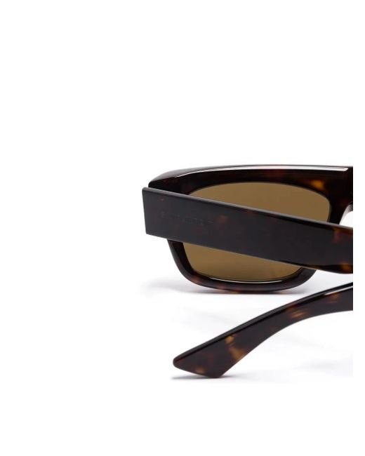 Saint Laurent Brown Rectangle-Frame Sunglasses