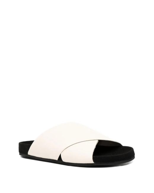 Senso White Darcie Ii Leather Slide