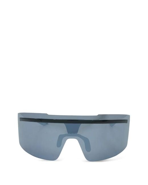 Nike Blue Geometric-Frame Sunglasses for men