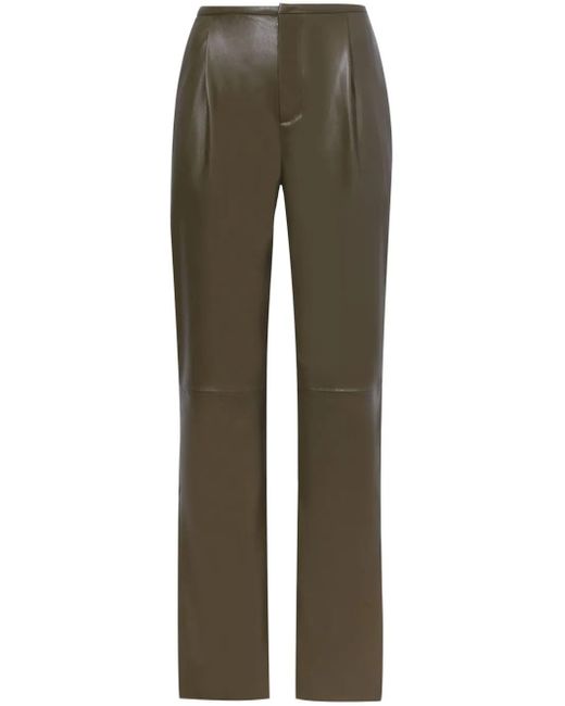 Proenza Schouler Green Gerade Hose Aus Faux-Leder