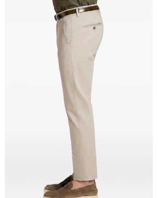 Mason's Natural Torino Flex Pressed-Crease Chinos Trousers for men