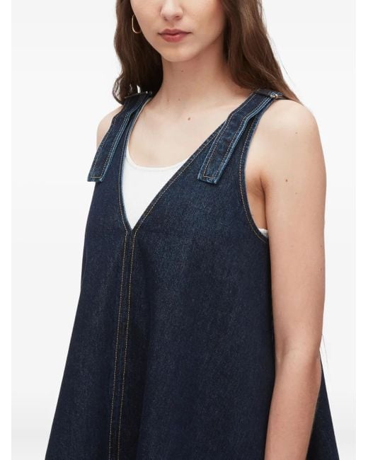 3.1 Phillip Lim Blue Tie-Strap Denim Dress