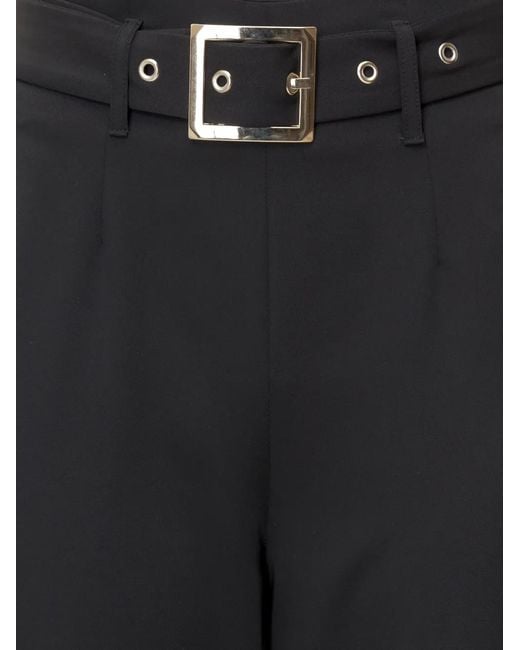SIMONA CORSELLINI Black Belted Trousers