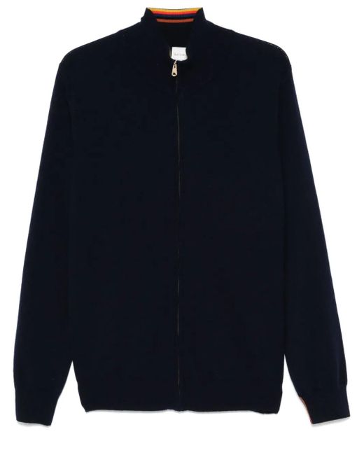 Cardigan Con Zip di Paul Smith in Blue da Uomo