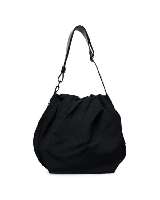 Y's Yohji Yamamoto Black Mini Drawstring-Fastening Tote Bag