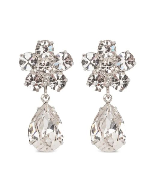 Jennifer Behr White Janna Earrings