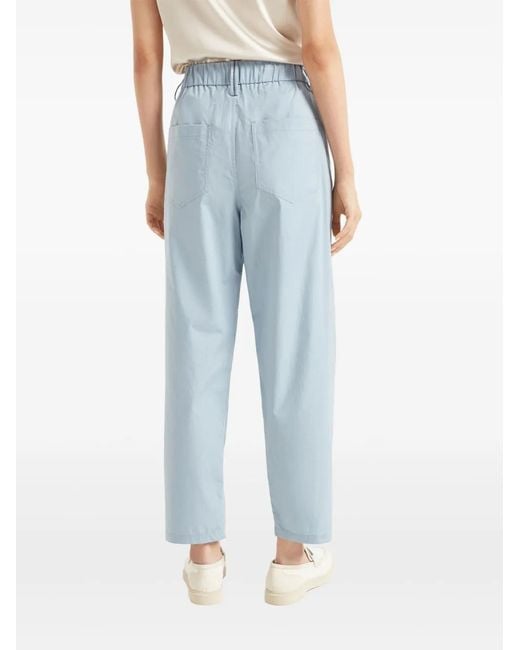 Brunello Cucinelli Blue Five Pocket Track Trousers