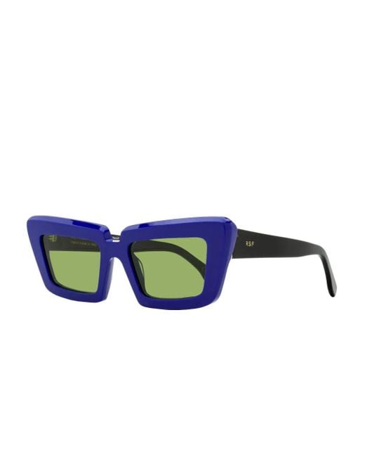 Retrosuperfuture Blue Coccodrillo Pointed-Edge Sunglasses