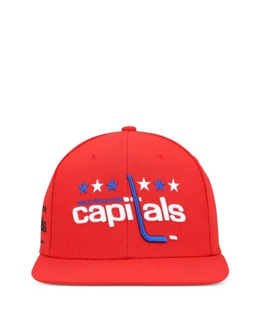 Mitchell & Ness Red Nhl Alternate Flip Baseball Cap for men
