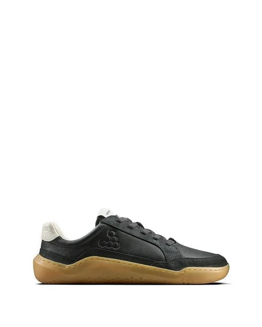 Vivobarefoot Black Gobi Ii Pebbled-Leather Sneakers for men